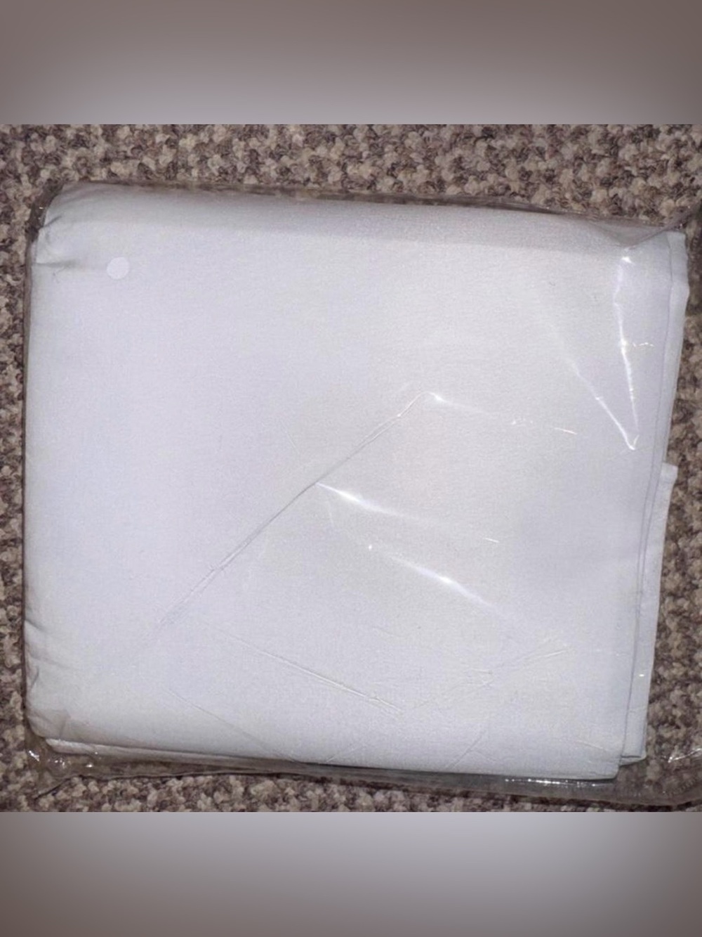 6 White Polyester Tablecloths 61" x 128"
